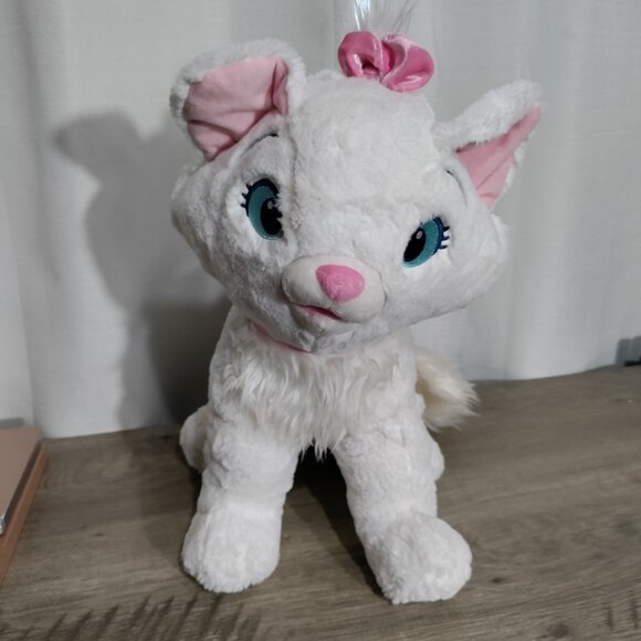 Disney Other - Disney Parks‎ Marie Large Plush Aristocats White Cat Pink Bow 18” Tall